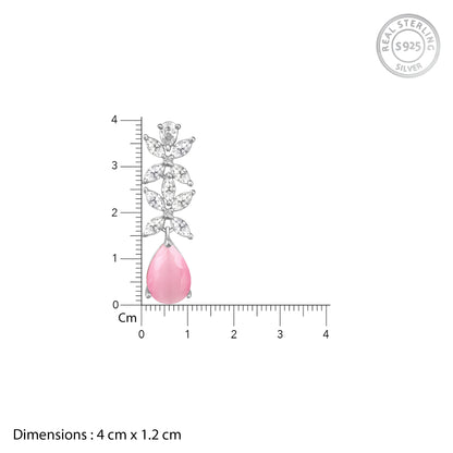 Silver Zircon Studded Magical Drop Set