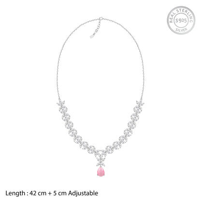 Silver Zircon Studded Magical Drop Set