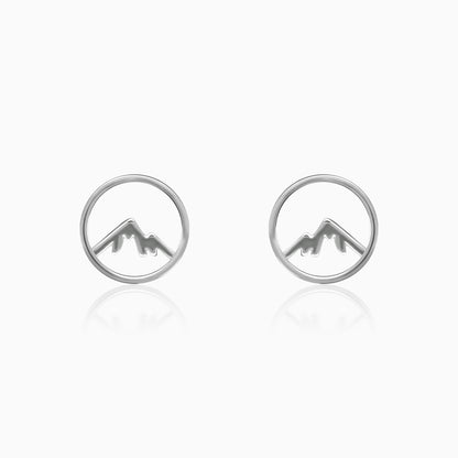 Silver Sphere Mountain Studs