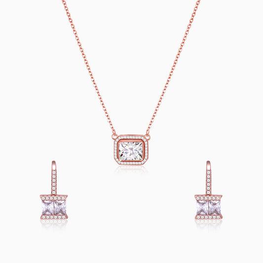 Rose Gold Sugar Crystal Set