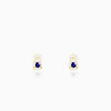 Golden Forever In Blue Earrings