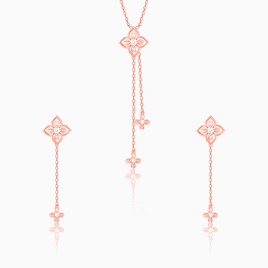 Rose Gold Artsy Floral Set
