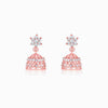 Rose Gold Zircon Jhumki