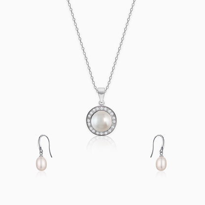 Silver Never Enough Pearls Set