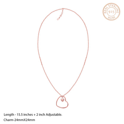 Rose Gold Heart Set
