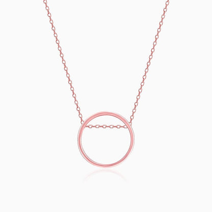 Rose Gold Circle Necklace
