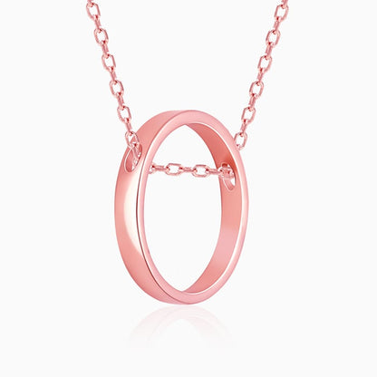 Rose Gold Circle Necklace