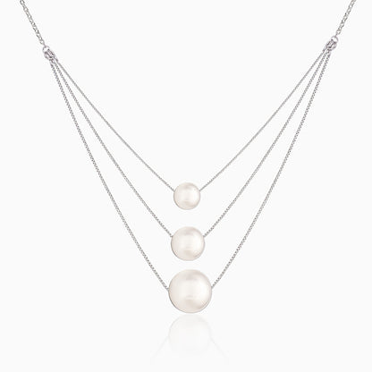 Silver Serene Pearl Set