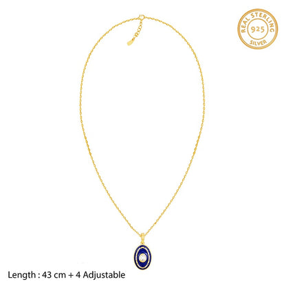 Golden St. Peter's Basilica Sky Pendant with Link Chain