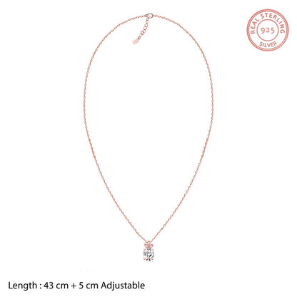 Rose Gold Glint of Happiness Pendant with Link Chain
