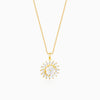 Golden Daisy Affair Pendant with Link Chain
