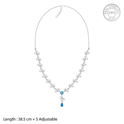 Silver Blue Daisy Set
