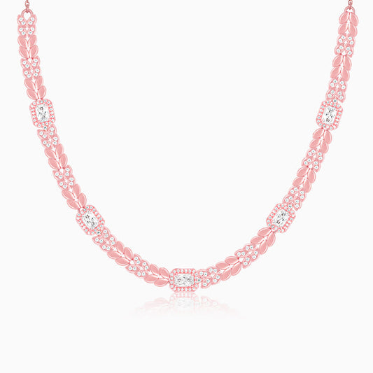 Rose Gold Braided Necklace