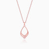 Rose Gold Princess Pendant With Link Chain