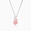 Rose Gold Peacock Pendant