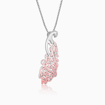 Rose Gold Peacock Pendant