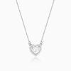 Silver Fall in Love Necklace