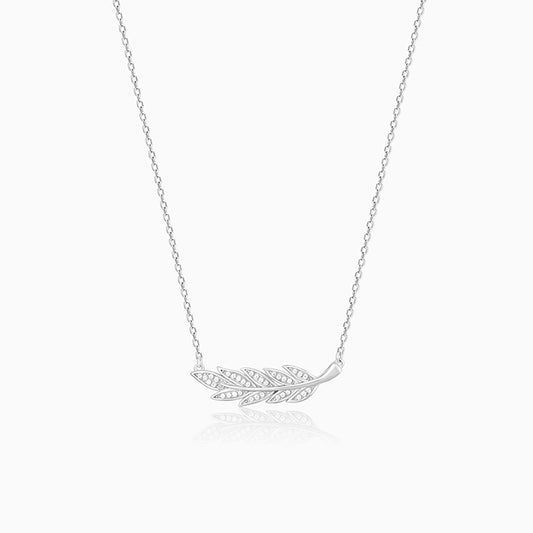 Silver Leafy Elegance Necklace