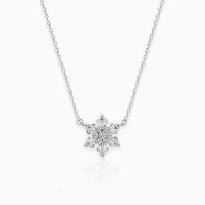 Silver Snowflake Necklace