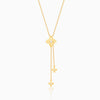 Golden Artsy Floral Necklace