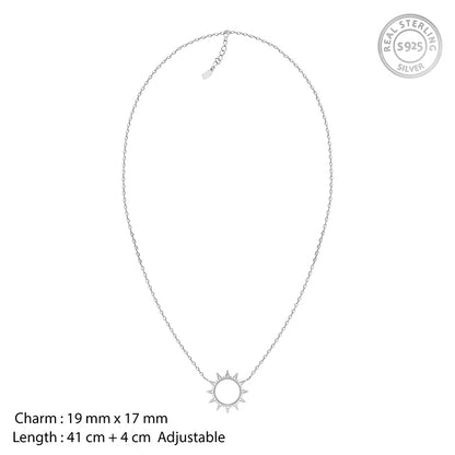 Silver Sunshine Necklace