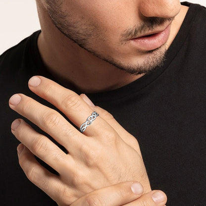 Silver Celtic Knot Ring For Him