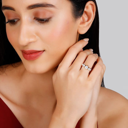 Silver Attracted To You Ring