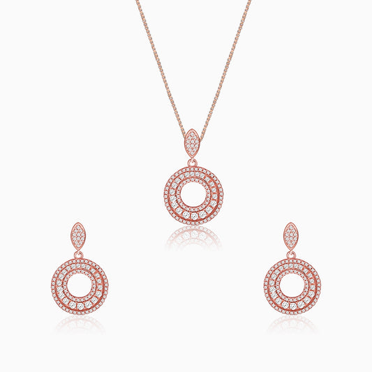 Classic Rose Gold Set with Box Chain