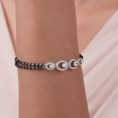 Silver Pearfection Mangalsutra Bracelet