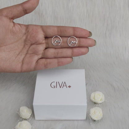 Silver Sphere Mountain Studs